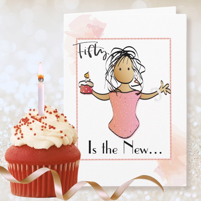 Fabulous 50th Birthday Card Personalized for Her  (Creator Uploaded)