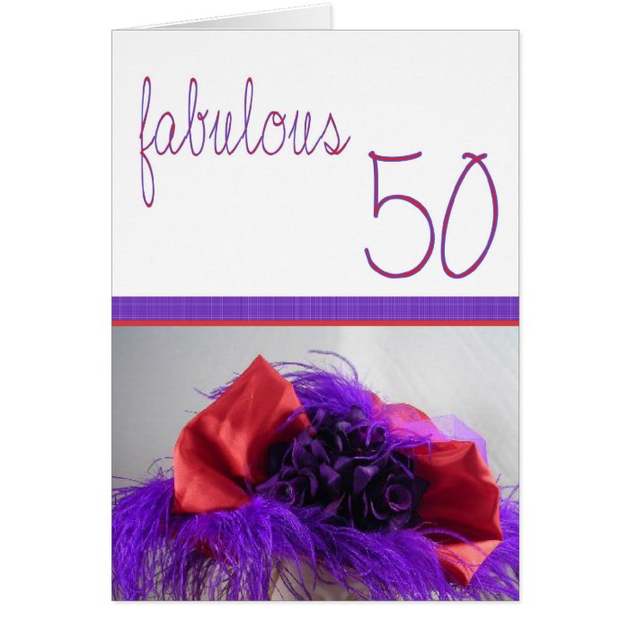 Fabulous 50th Birthday for her Greeting Cards