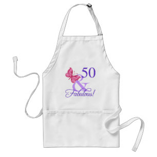 Fabulous 50th Birthday For Women Adult Apron