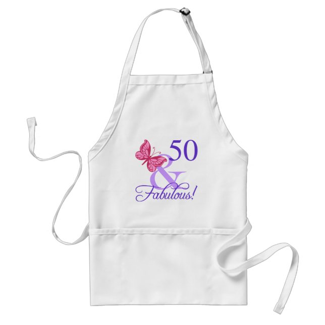 Fabulous 50th Birthday For Women Adult Apron (Front)