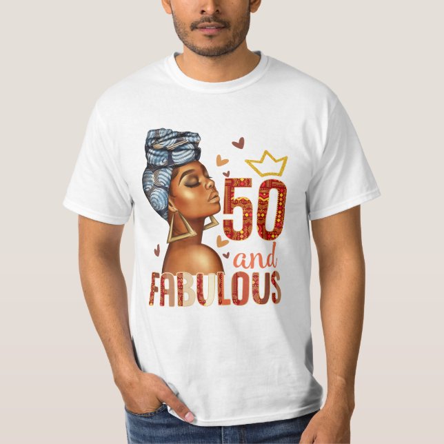 Fabulous 50th Birthday Women T-Shirt (Front)