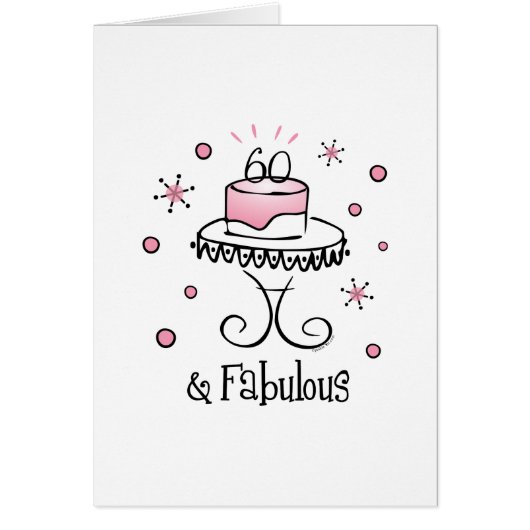 Fabulous 60 Card (Front)