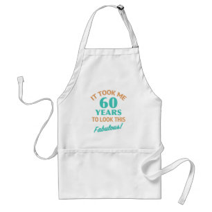 Fabulous 60th Birthday Adult Apron