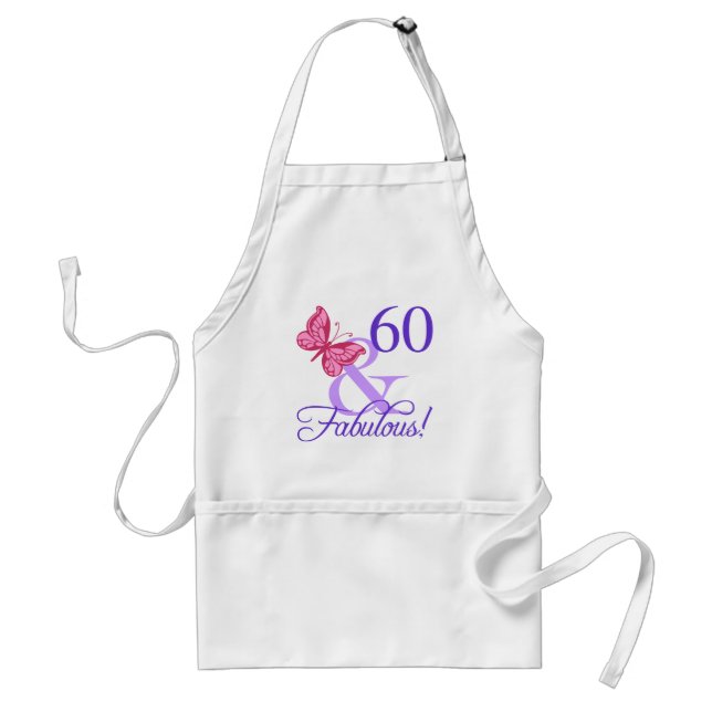 Fabulous 60th Birthday For Women Adult Apron (Front)