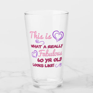 Fabulous 60th Birthday For Women Glass