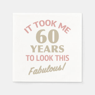 Fabulous 60th Birthday Napkins