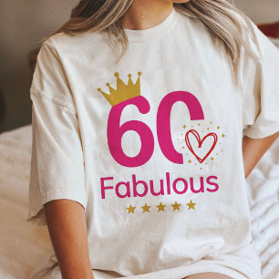 Fabulous 60Th Birthday Queen Crown Tri-Blend Shirt