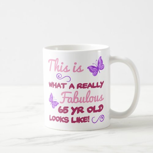 Fabulous 65th Birthday Coffee Mug