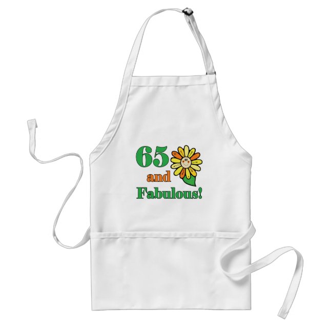 Fabulous 65th Birthday Gifts Adult Apron (Front)