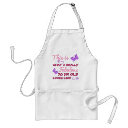 Fabulous 70th Birthday Adult Apron