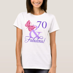 Fabulous 70th Birthday For Women T-Shirt