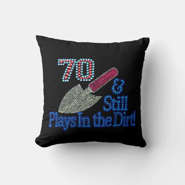 Fabulous 70th Birthday Gift for HER Throw Pillow (Front)