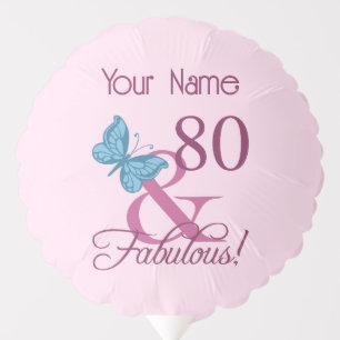 Fabulous 80th Birthday Balloon