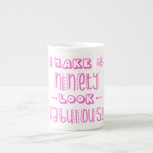 Fabulous 90th Birthday Bone China Mug