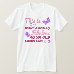 Fabulous 90th Birthday T-Shirt