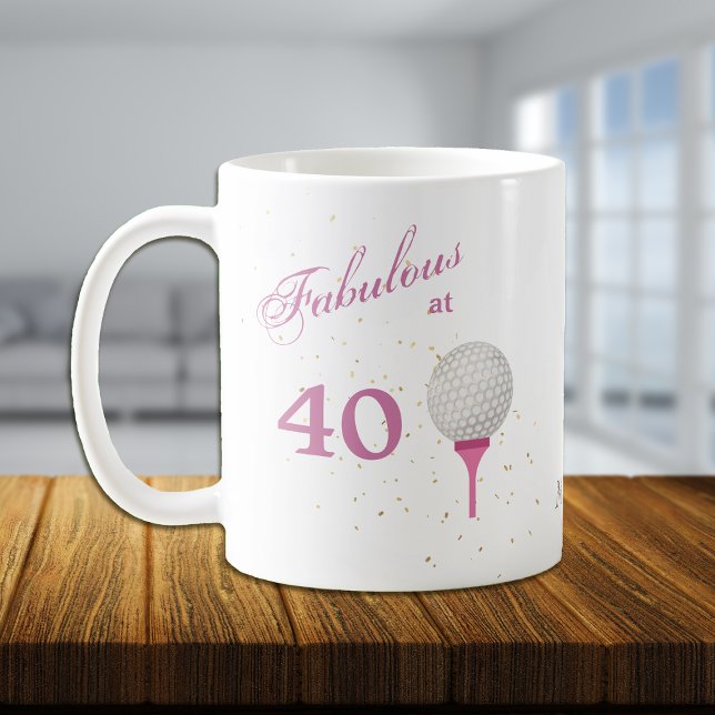 Fabulous at 40 Golf Personalized Coffee Mug (Creator Uploaded)