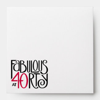 Fabulous at 40 red envelope