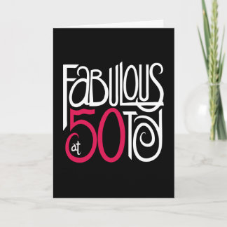 Fabulous at 50 Black Card