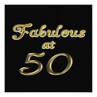 Fabulous at 50 Party Invitation