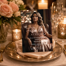 Fabulous at Fifty Rose Gold Photo 50th Birthday