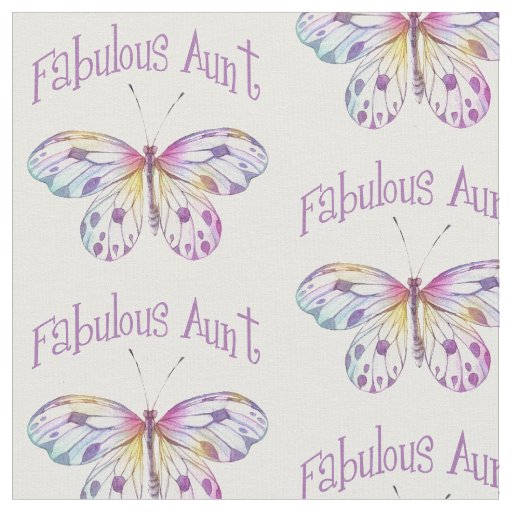 Fabulous Aunt Butterfly Gift Ideas Fabric