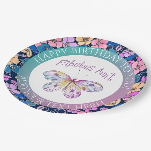 Fabulous Aunt Butterfly Gift Ideas Paper Plates