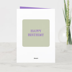 Fabulous auntie photo name purple green birthday card | Zazzle