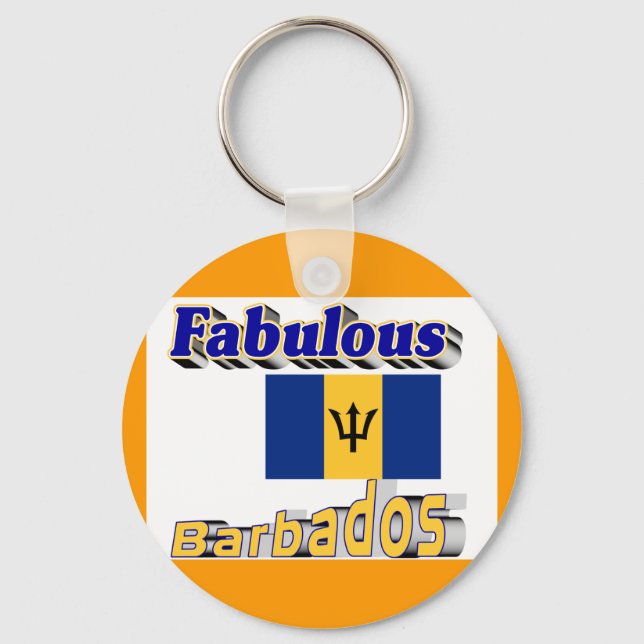 fabulous barbados keychain (Front)