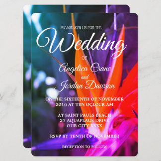 Fabulous Bird Of Paradise Wedding Invitations