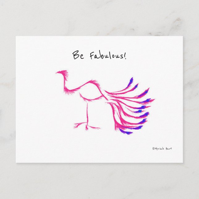 Fabulous Bird Postcard (Front)