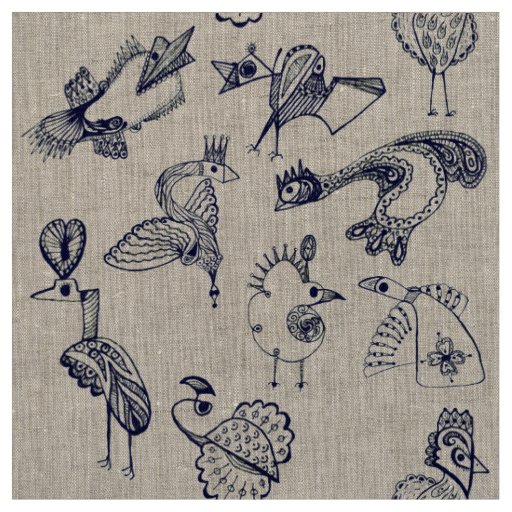 Fabulous birds fabric