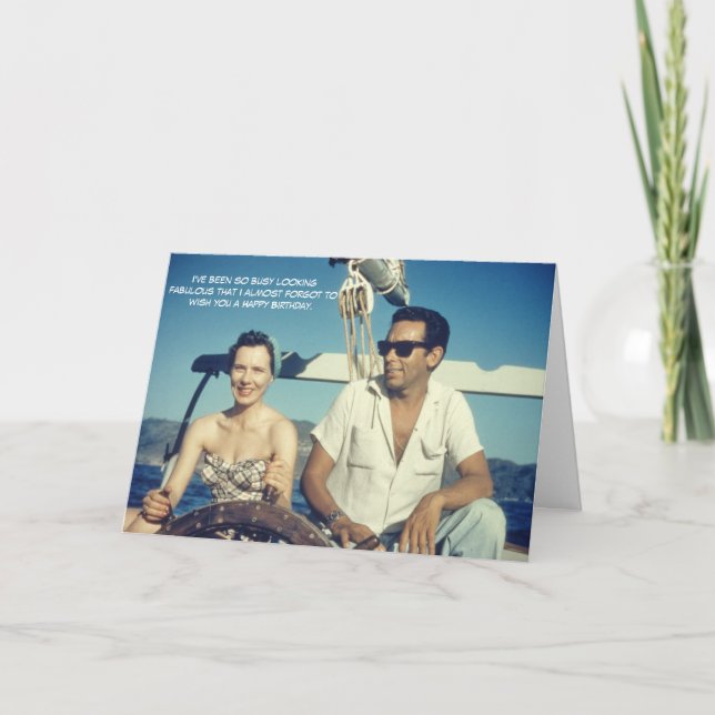 Fabulous Birthday Humor Card (Front)