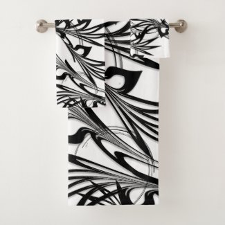 Fabulous Black and White Fern Design 
