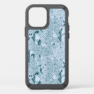 Fabulous Blue and White Snakeskin Speck iPhone 12 Case