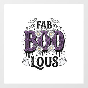 Fabulous Boo Halloween Vintage Ghost Shirt Design_ Floor Decals