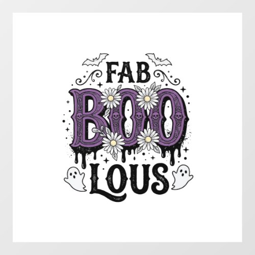 Fabulous Boo Halloween Vintage Ghost Shirt Design_ Floor Decals