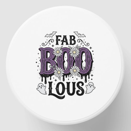 Fabulous Boo Halloween Vintage Ghost Shirt Design_ Mini Candle Favors