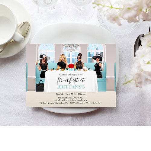 Fabulous Bridal Little Black Dress Table Invitation