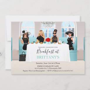 Fabulous Bridal Little Black Dress Table Invitation