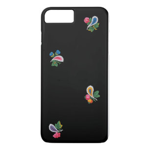 Fabulous Bright Flowers, Leaves and Paisleys Black iPhone 8 Plus/7 Plus Case