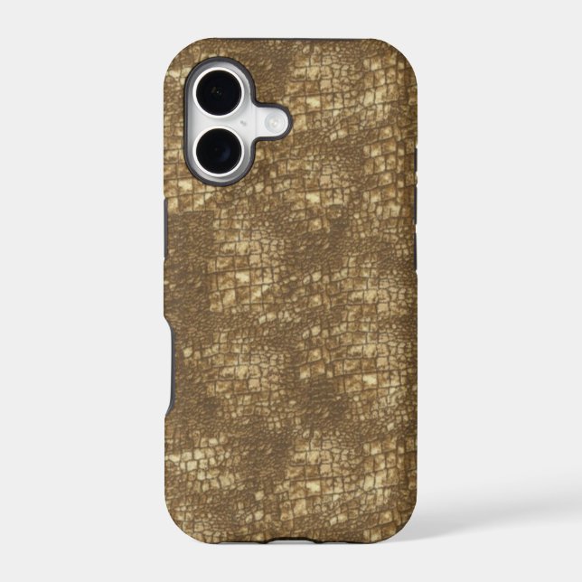 Fabulous Brown Snakeskin Pattern Case-Mate iPhone  Case (Back)