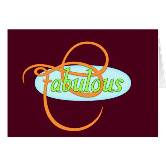 Fabulous Card (Front Horizontal)