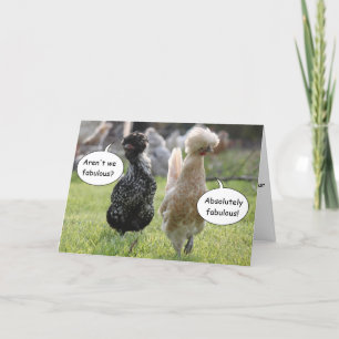 Fabulous Chickens Greeting Card