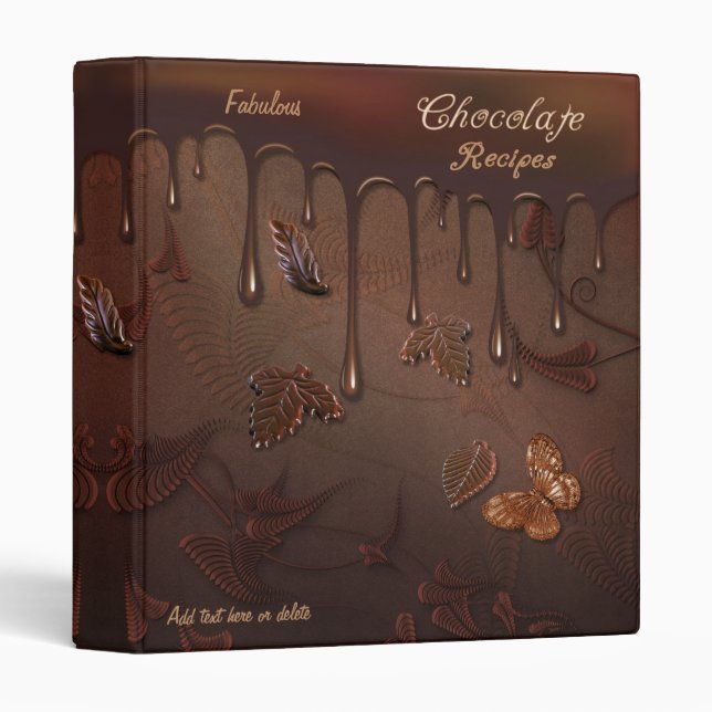 Fabulous Chocolate Recipe Binder (Front/Spine)