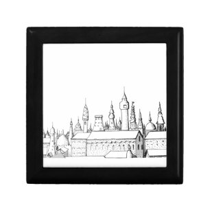 fabulous city . artwork . black and white gift box