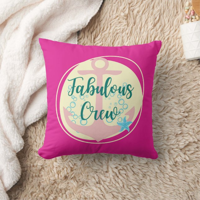 Fabulous Crew Throw Pillow (Blanket)