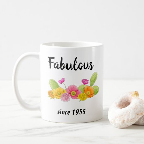 Fabulous Custom Year Birthday Coffee Mug