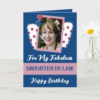 Fabulous daughter in law photo name blue pink