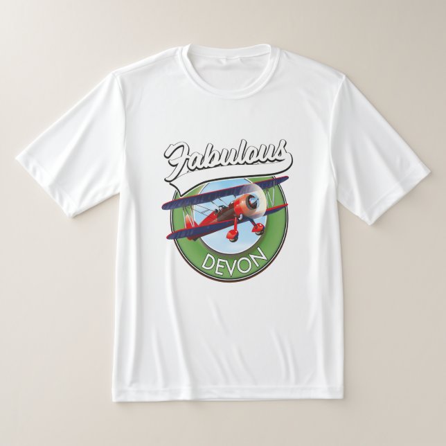 Fabulous Devon travel patch. T-Shirt (Laydown)