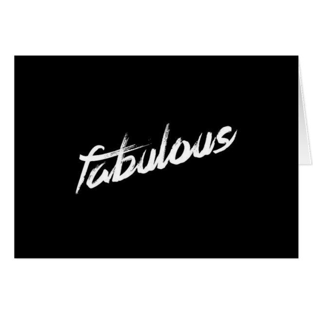 "FABULOUS" DISCRIBES OUR "HONEYMOON CARDS (Front Horizontal)